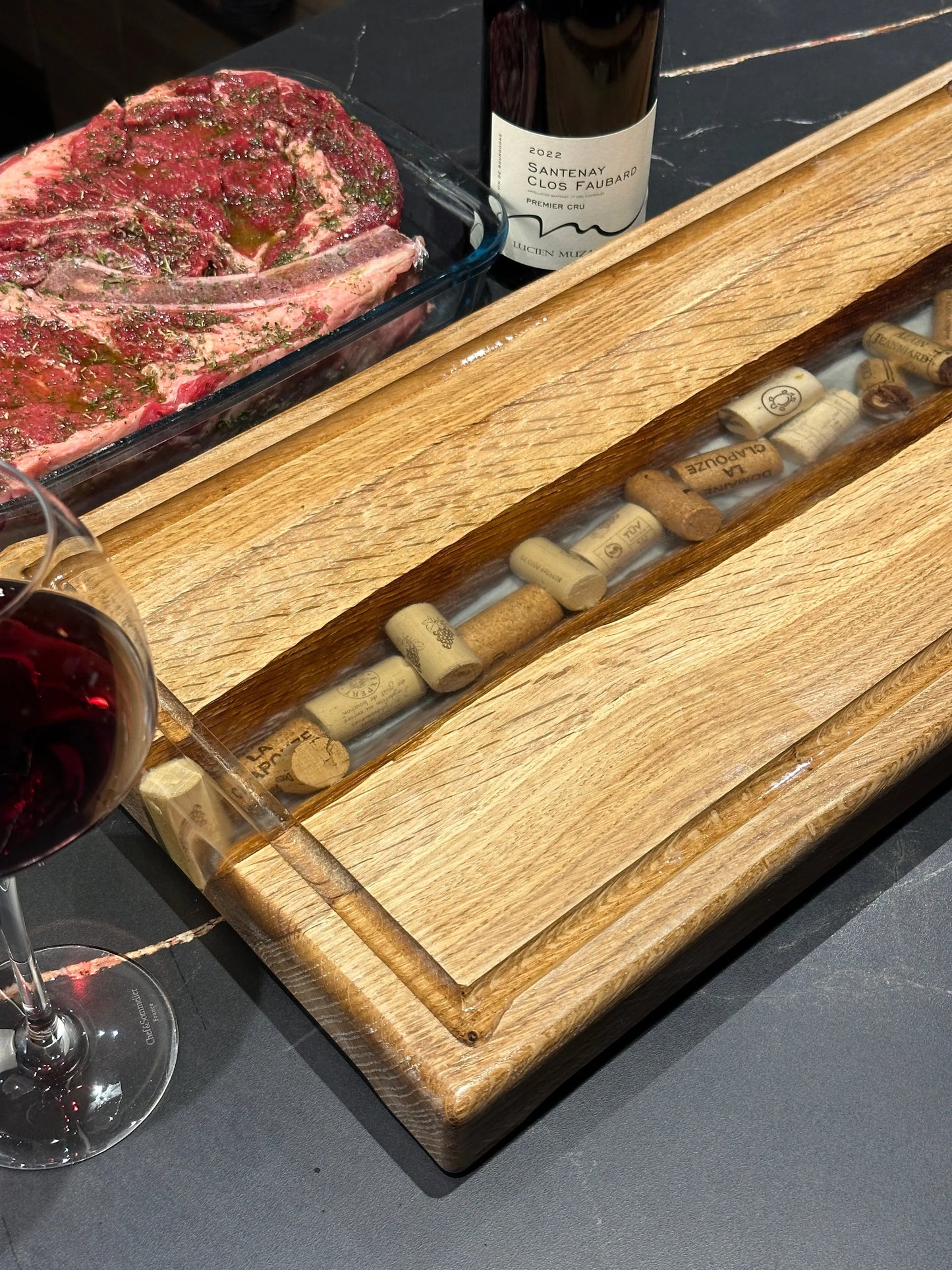 Planche à Découper Chêne et Millésime